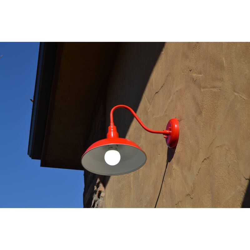 AA Warehousing Lora 1 Light Outdoor Wall Light in Red