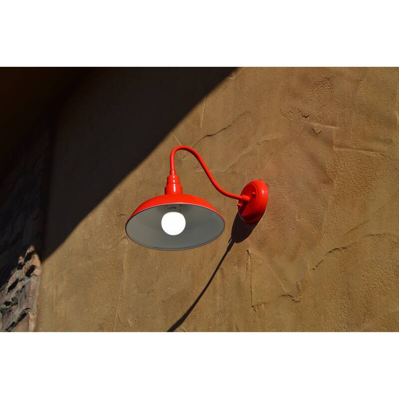 AA Warehousing Lora 1 Light Outdoor Wall Light in Red