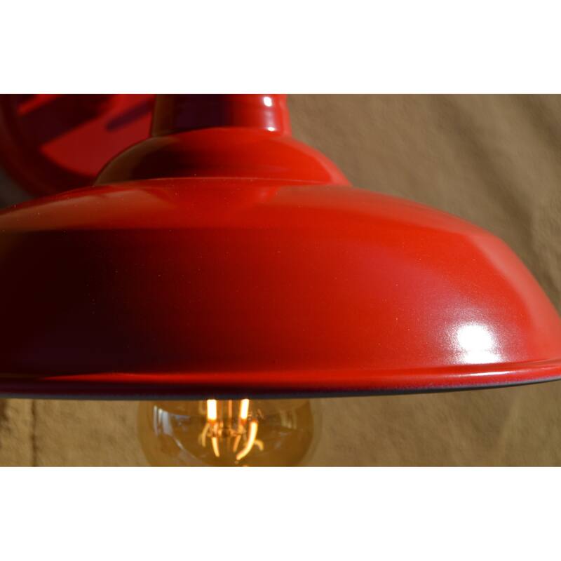 AA Warehousing Lora 1 Light Outdoor Wall Light in Red