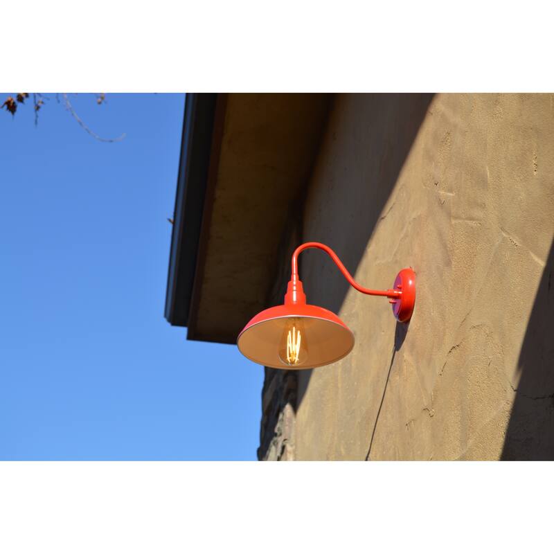 AA Warehousing Lora 1 Light Outdoor Wall Light in Red