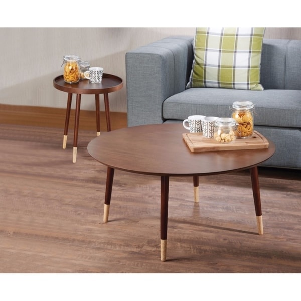 Dein End Table, Walnut Brown