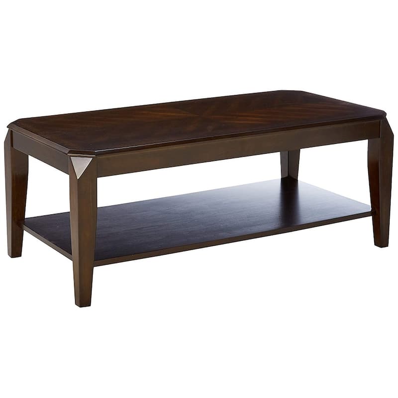 Docila 3Pc Pack Coffee/End Table Set, Walnut