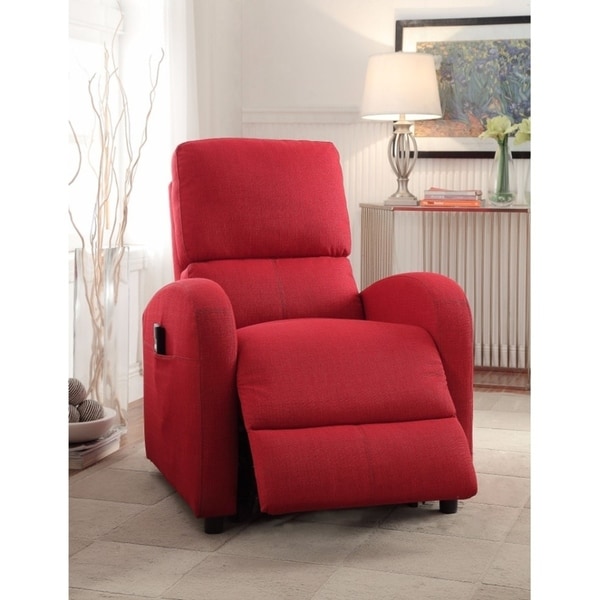 Croria Recliner with Power Lift, Red Fabric