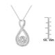 preview thumbnail 4 of 3, .925 Sterling Silver Rose Cut Diamond Accent Infinity 18" Pendant Necklace (I-J color, I2-I3 clarity)