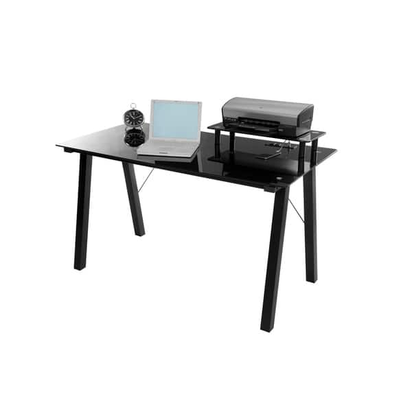 Shop Onespace 50 Ld500505 Simply Glass Desk With Desktop Printer