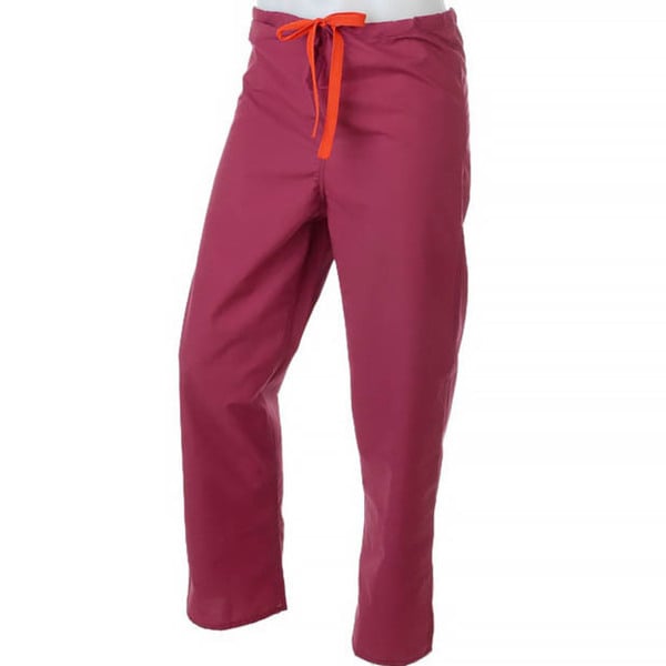 Shop Medline Reversible Unisex Raspberry Drawstring Scrub Pants Free