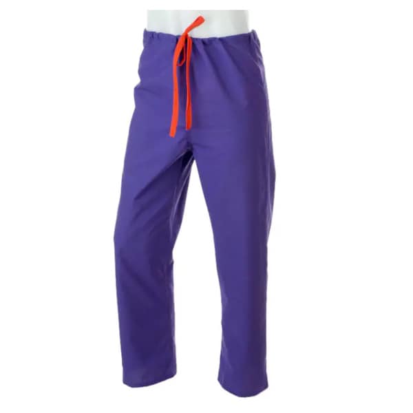 Medline Unisex Reversible Purple Drawstring Scrub Pants