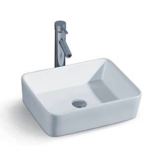 Elanti Collection 1606 Porcelain Tall Edge Deep Basin Elanti Collection 1606 Porcelain Tall Edge Deep Basin