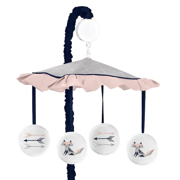 Shop Sweet Jojo Designs Navy Blue Pink And Grey Woodland Fox And