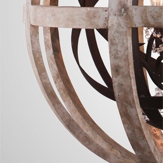 AA Warehousing Lorenzo 4 Light Chandelier in Rustic Metal Finish - Chandeliers For Bedrooms by Overstock.com