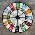 Clock With Multi Color Numbers
