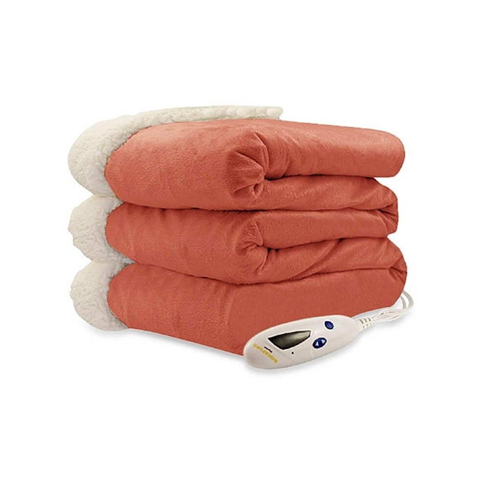 Biddeford micro mink & best sale sherpa blanket