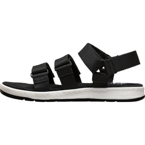 3 strap black sandals