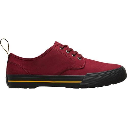 cherry red canvas dr martens