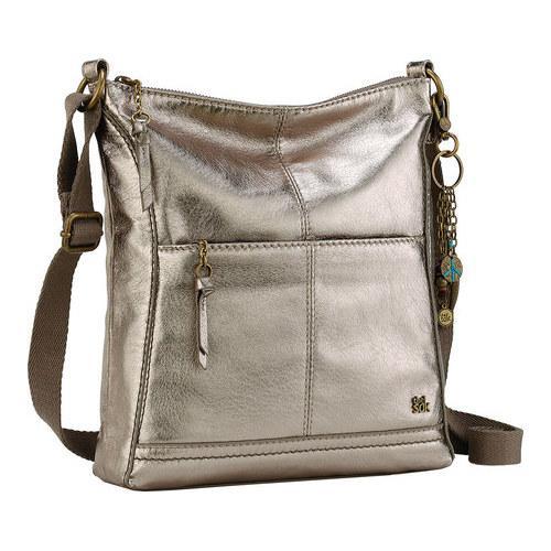 Women's THE SAK Lucia Crossbody Bag Pyrite Metallic Leather - Free ...