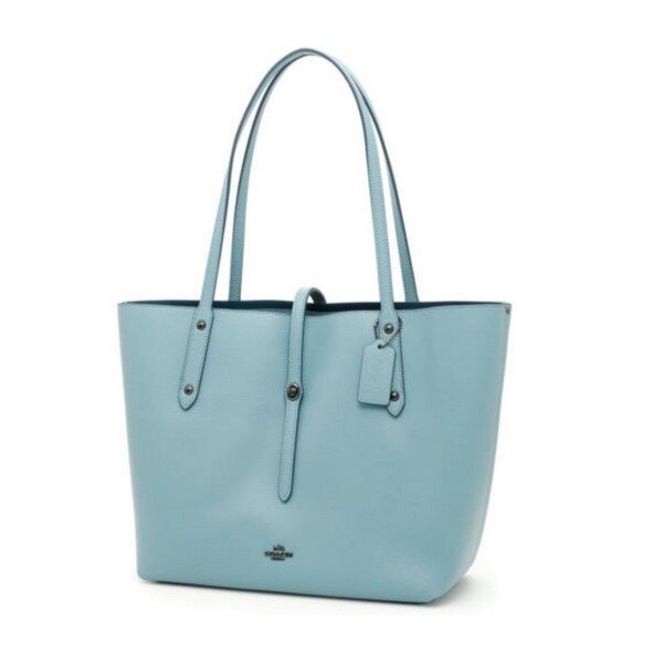 coach market tote blue