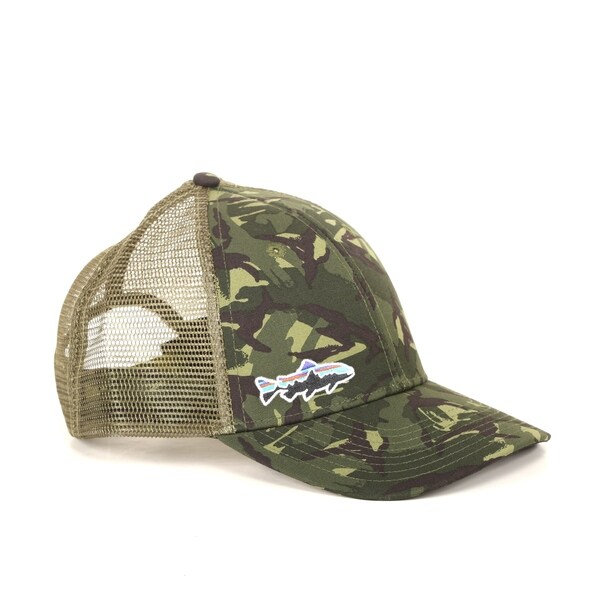 patagonia fitz roy trout trucker hat camo