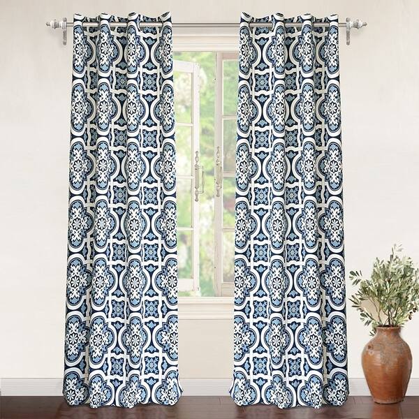 Shop Driftaway Floral Trellis Room Darkening Grommet Top Window