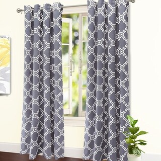Driftaway Modern Geo Liam Room Darkening Window Curtain Panel Pair Driftaway Modern Geo Liam Room Darkening Window Curtain Panel Pair