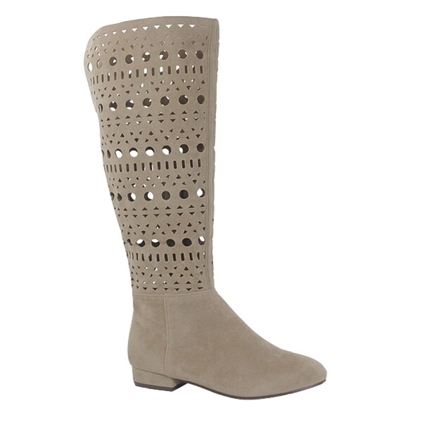 knee high cut out boots