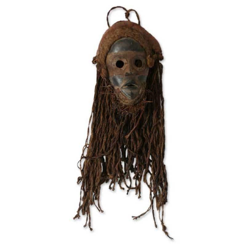 Ghanaian Wood Mask, 'Strong Protector' (Ghana)