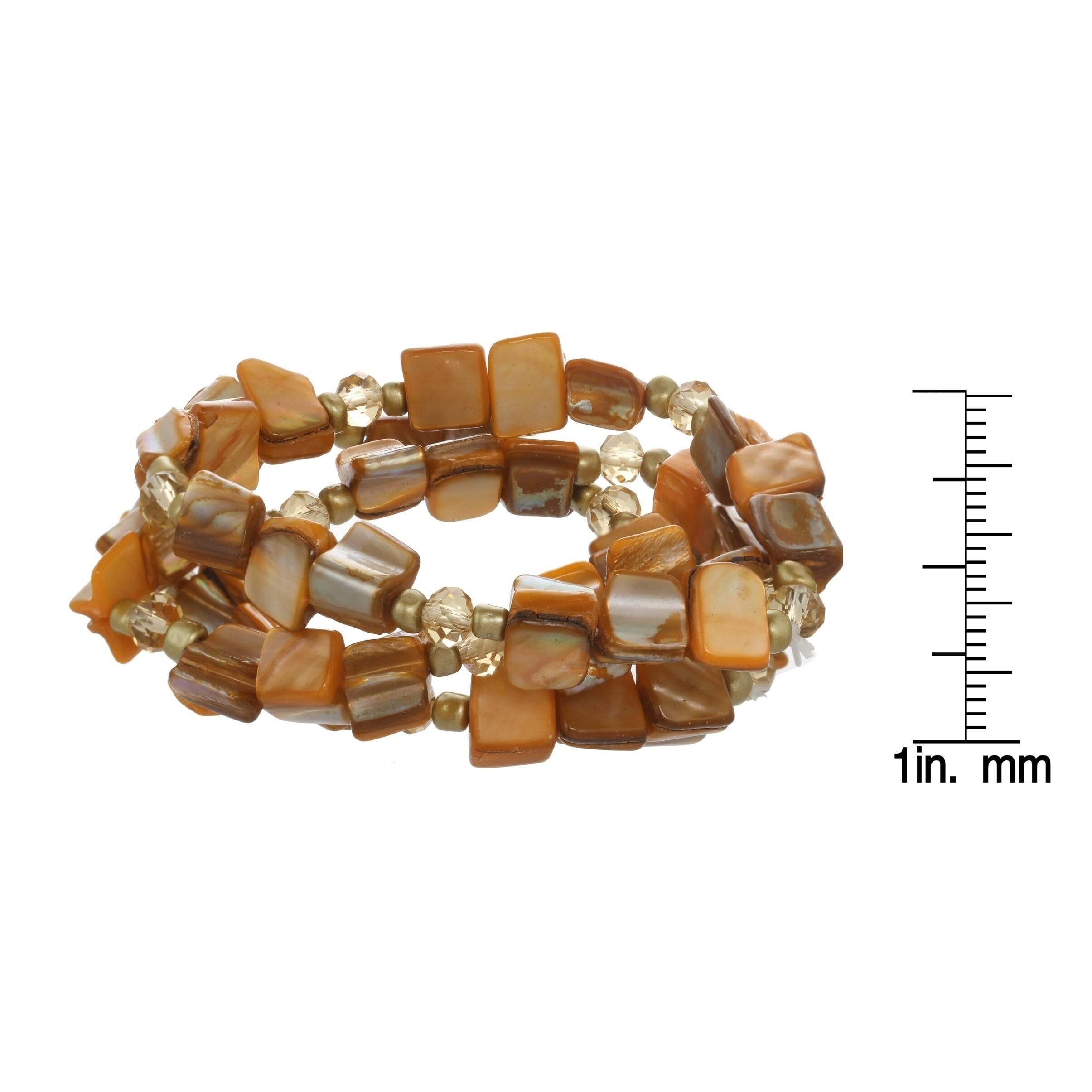 beaded stretch bracelet set