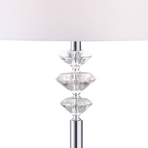 Shop Brillante Diamond Cut Crystals Floor Lamp Overstock 18917575