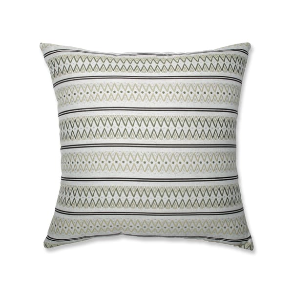 Zig Zag Avocado Green 18-Inch Throw Pillow - Pillow Perfect