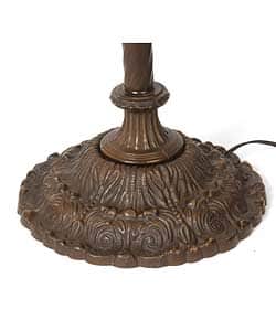 Large Tiffany-style Golden Amber Torchiere