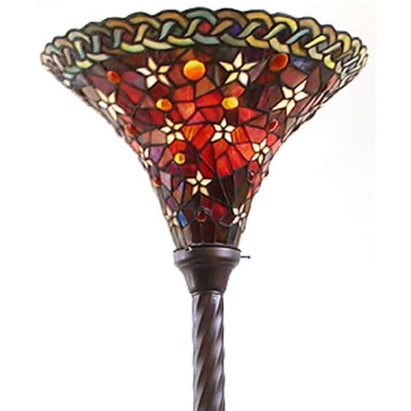 Tiffany-style Vintage Star Torchiere Lamp - Free Shipping Today ... Tiffany-style Vintage Star Torchiere Lamp - Free Shipping Today ... - Tiffany-style Vintage Star Torchiere Lamp