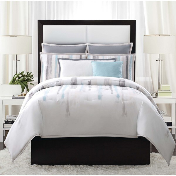 Vince Camuto Sorrento Brushstroke 3-piece Duvet Cover Set