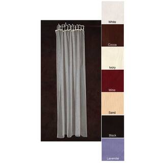Shop Sheer Netting Tab Top 87 Inch Curtain Panel Pair 64 X 87