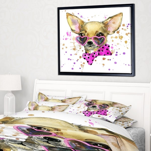 Dog Puppy Chihuahua ANIMAL Canvas Art Print Box Framed Picture Wall Hanging BBD