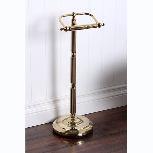 Modern Polished Brass Freestanding Bathroom Accessories - On Sale - Bed Bath  & Beyond - 8891887