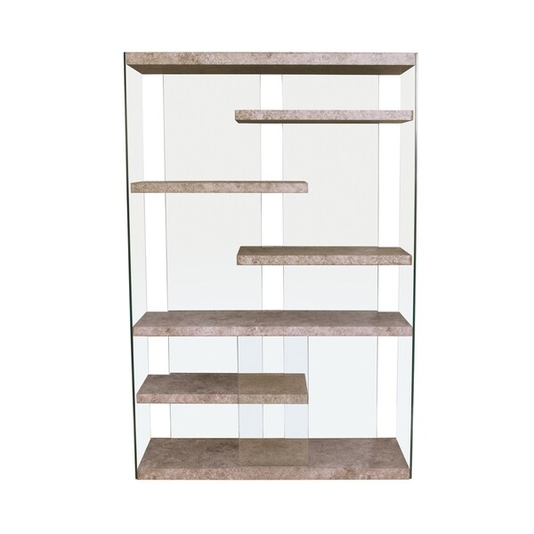 Acme Boyd Bookcase In Clear Gl Free Shipping Today Acme Boyd Bookcase In Clear Gl Free Shipping Today 25000036