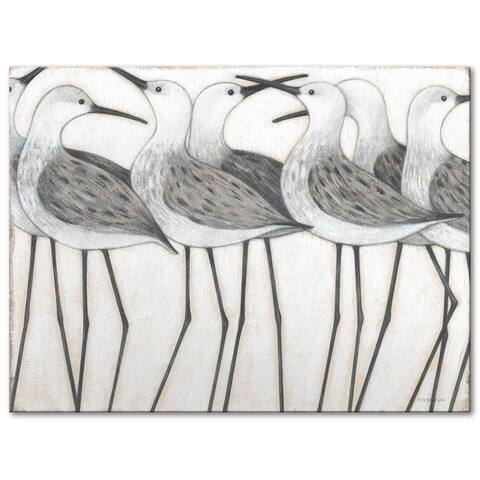 Shorebird Social Gallery Wrapped Canvas by Norman Wyatt Home