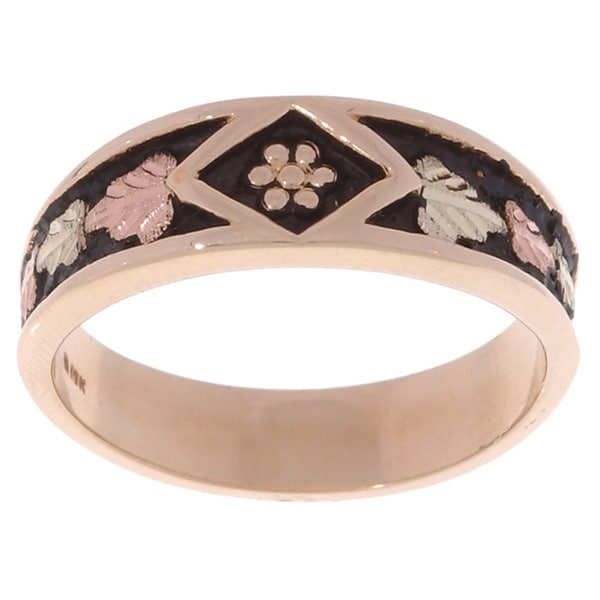 Black Hills Gold Ladies Antiqued Band   10221750   Shopping