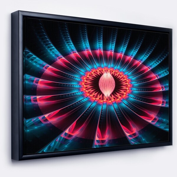 Shop Designart Abstract Colorful Fractal Flower Floral