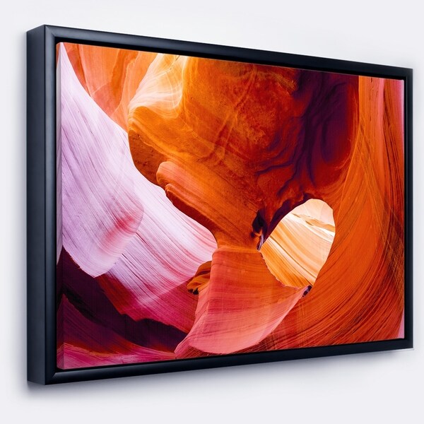 Designart 'Antelope Canyon USA' Landscape Photo Framed Canvas Art Print