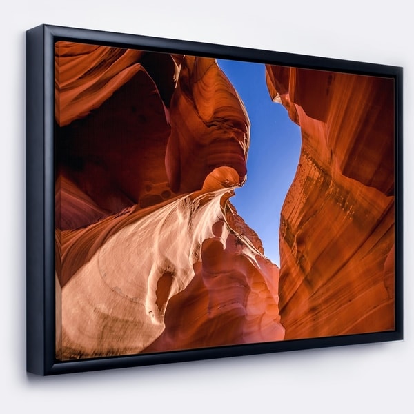 Designart 'Grand Antelope Canyon' Landscape Photography Framed Canvas Print