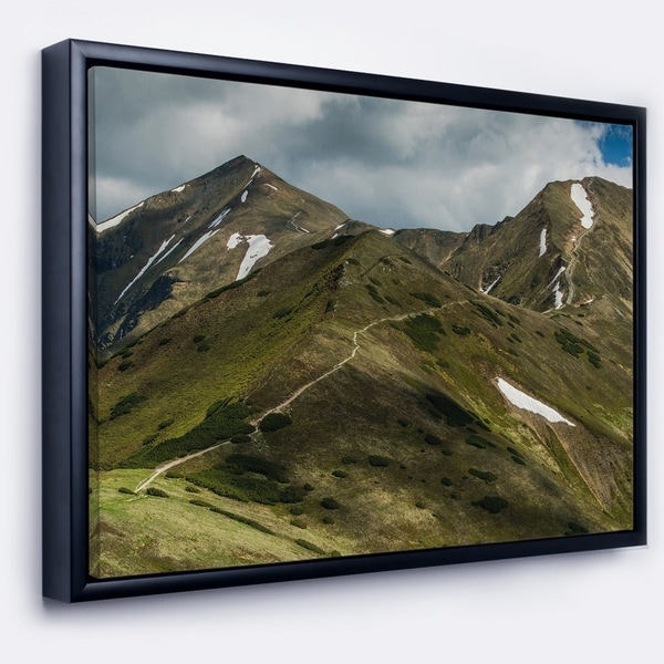 Designart 'Trekking Patch in Tatra Mountains' Landscape Framed Canvas Art Print