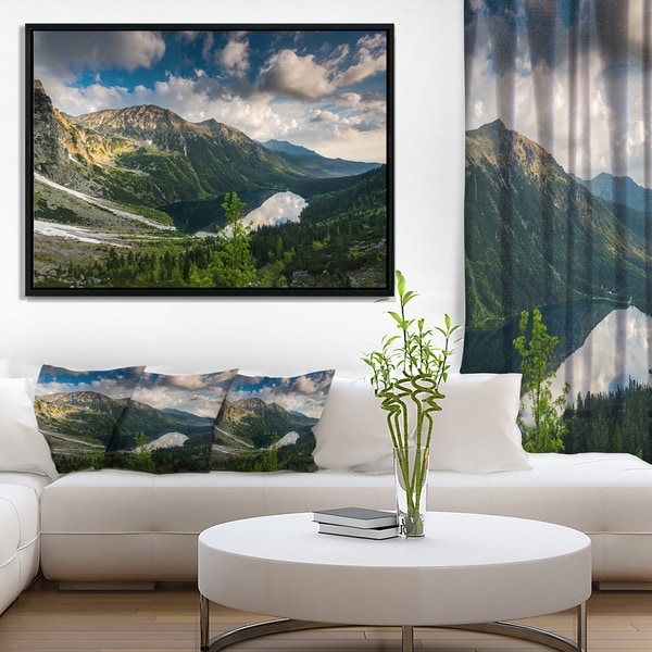 Designart 'Summer at Polish Tatra Mountains' Landscape Framed Canvas Art Print