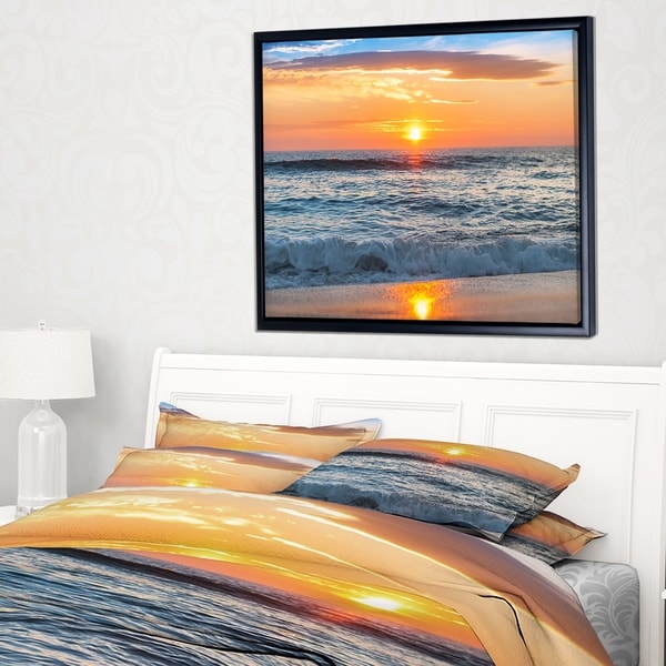 Designart Beautiful Sunrise Over The Horizon Modern Beach Designart X27 Beautiful Sunrise Over The Horizon Modern