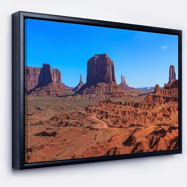 Designart 'Monument Valley National Park' Landscape Artwork Framed Canvas