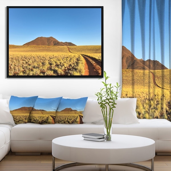 Designart 'Namibrand Desert Landscape' Landscape Framed Canvas Art Print