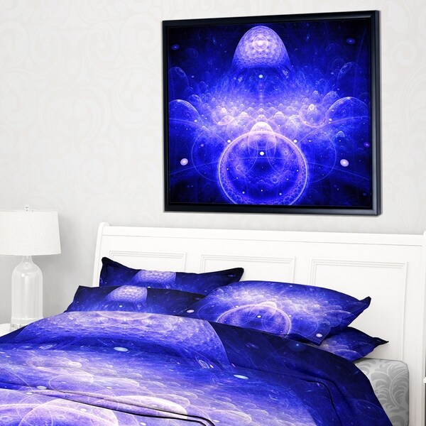 Designart 'Mystic 3D Surreal Illustration' Abstract Framed Canvas Art Print