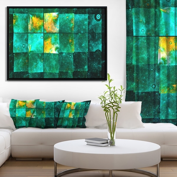 Designart 'Astrological Space Map' Abstract Wall Art Framed Canvas