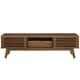 preview thumbnail 18 of 38, Render Low Profile 59 Inch TV Stand in Walnut / White