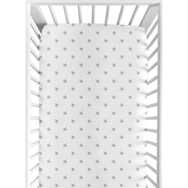 gold star crib sheet