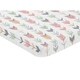 preview thumbnail 2 of 1, Sweet Jojo Designs Coral, Grey and Mint Mod Arrow Collection Fitted Mini Portable Crib Sheet